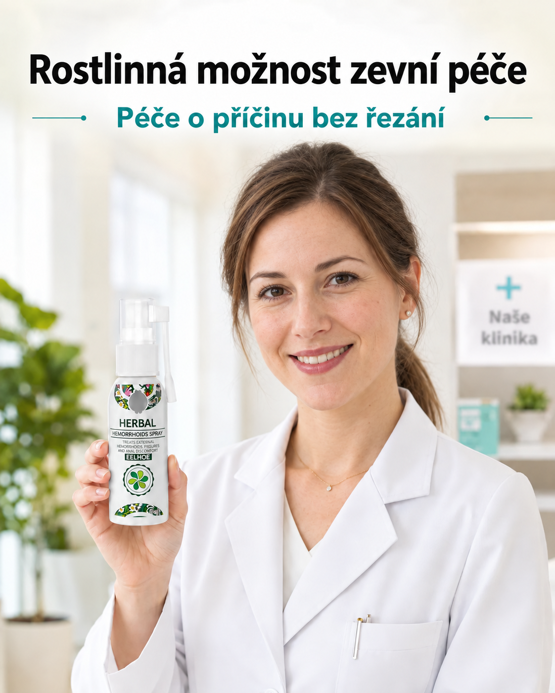 Žena z Česka se sprejem Herbal