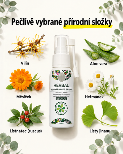 Rostlinné složky spreje Herbal